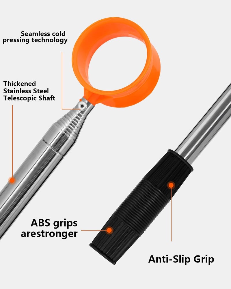 MistyBrew Telescopic Golf Ball Retriever (9/12ft) | Picker Upper Tool | Premium Stainless Steel & Double-Sided Head - Image 5